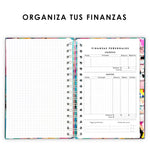 Agenda, planificador mensual y semanal, organizador, diario, metas modelo: Luca
