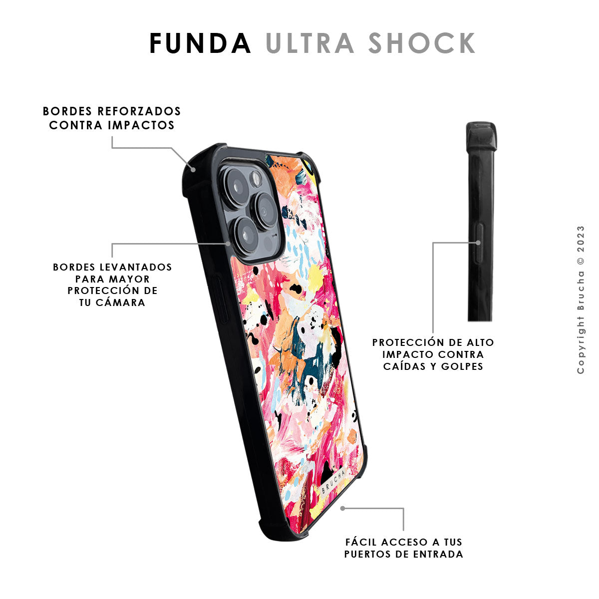 Funda para iPhone ultra resistente impresa con Print original de Brucha - Florencia