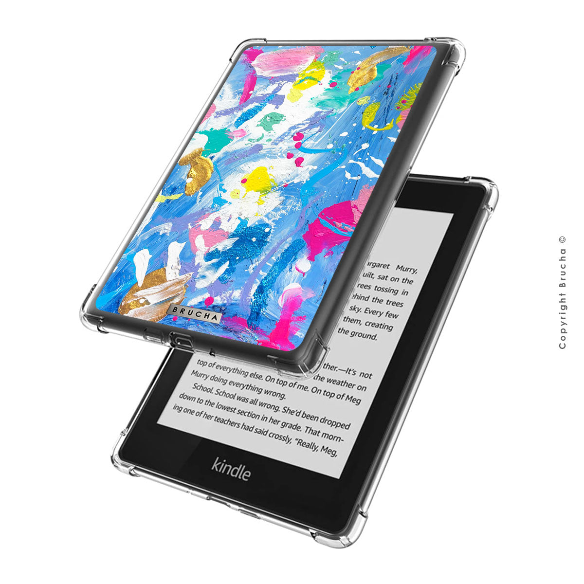 Funda ultra protectora para Kindle pintada a mano pieza única - Montana