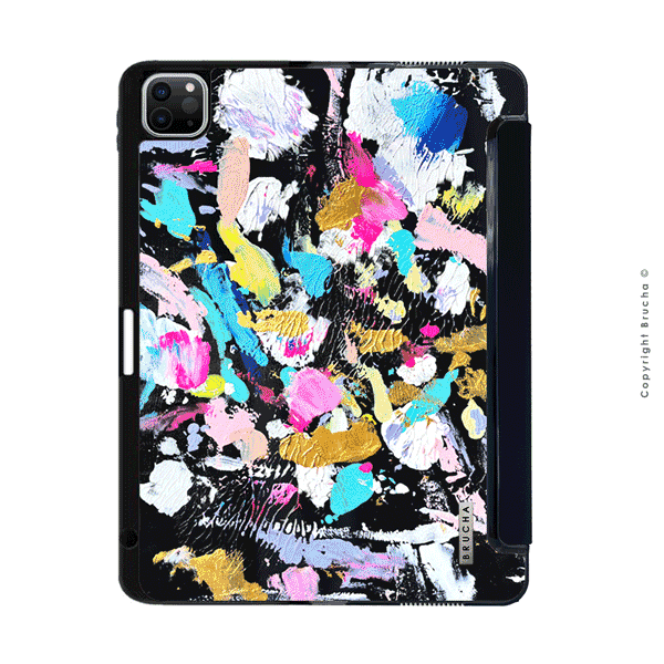 Funda ultra protectora para iPad pintada a mano pieza única - Bilbao