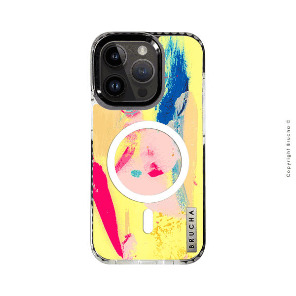 Funda Magsafe ultra protectora pintada a mano para iPhone 14 Pro - Renata