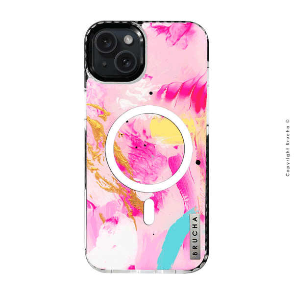 Funda Magsafe ultra protectora pintada a mano para iPhone 14/15 Plus – Isabella