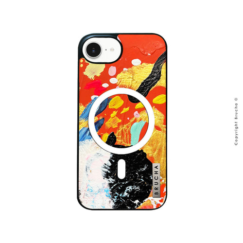 Funda Magsafe ultra protectora pintada a mano para iPhone 16e - Dalion