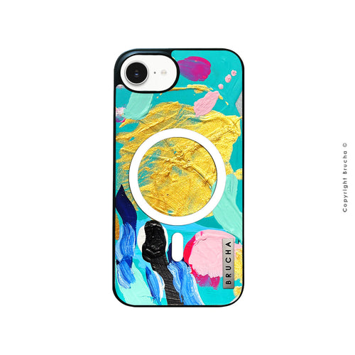 Funda Magsafe ultra protectora pintada a mano para iPhone 16e - Loren