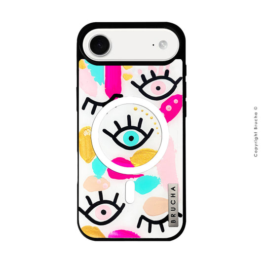 Funda MagSafe ultra protectora pintada a mano para iPhone 17 Air - I See You