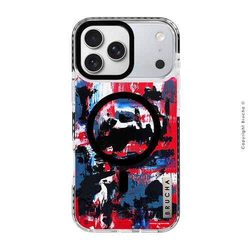 Funda Magsafe ultra protectora pintada a mano para iPhone 17 Pro Max - Zinedine