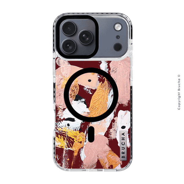 Funda Magsafe ultra protectora pintada a mano para iPhone 17 Pro Max - Cruz