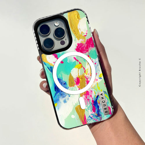 Funda Magsafe ultra protectora pintada a mano para iPhone 16 Pro Max - Awake