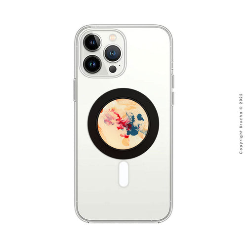 Phone Holder con imán Magsafe pintado a mano con funda transparente protectora incluida - Bum