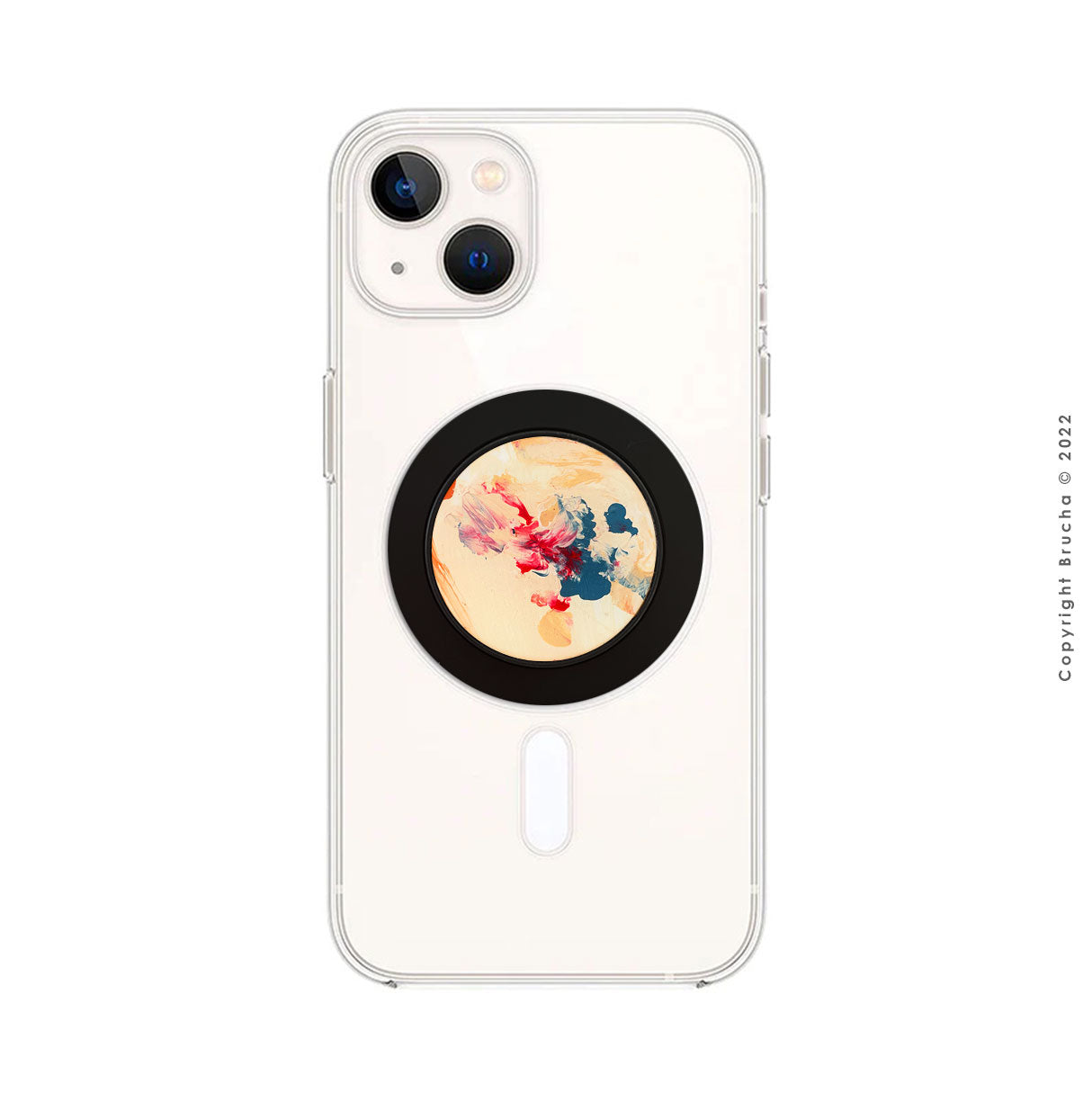 Phone Holder con imán Magsafe pintado a mano con funda transparente protectora incluida - Bum