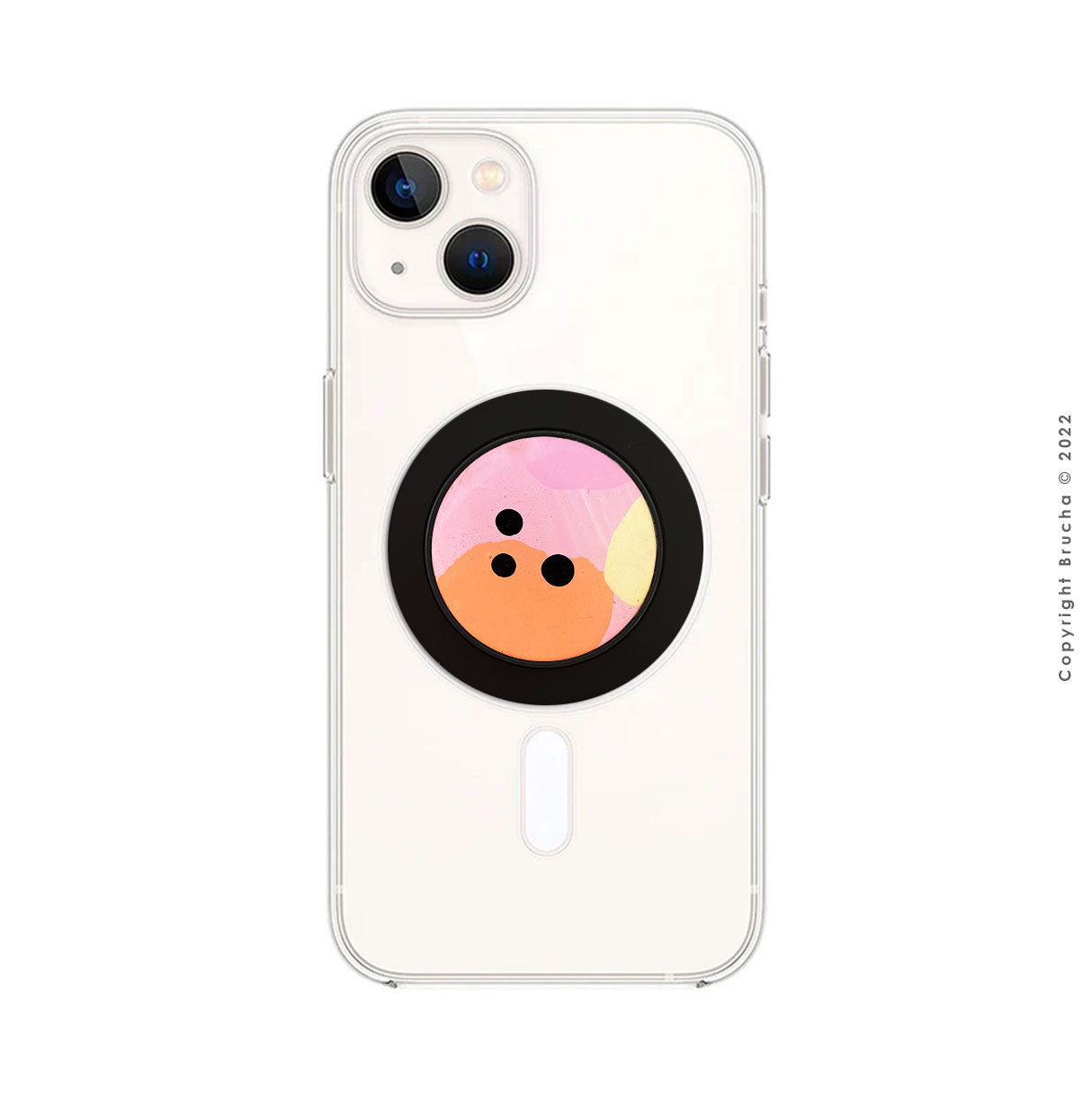 Phone Holder con imán Magsafe pintado a mano con funda transparente protectora incluida - Dot
