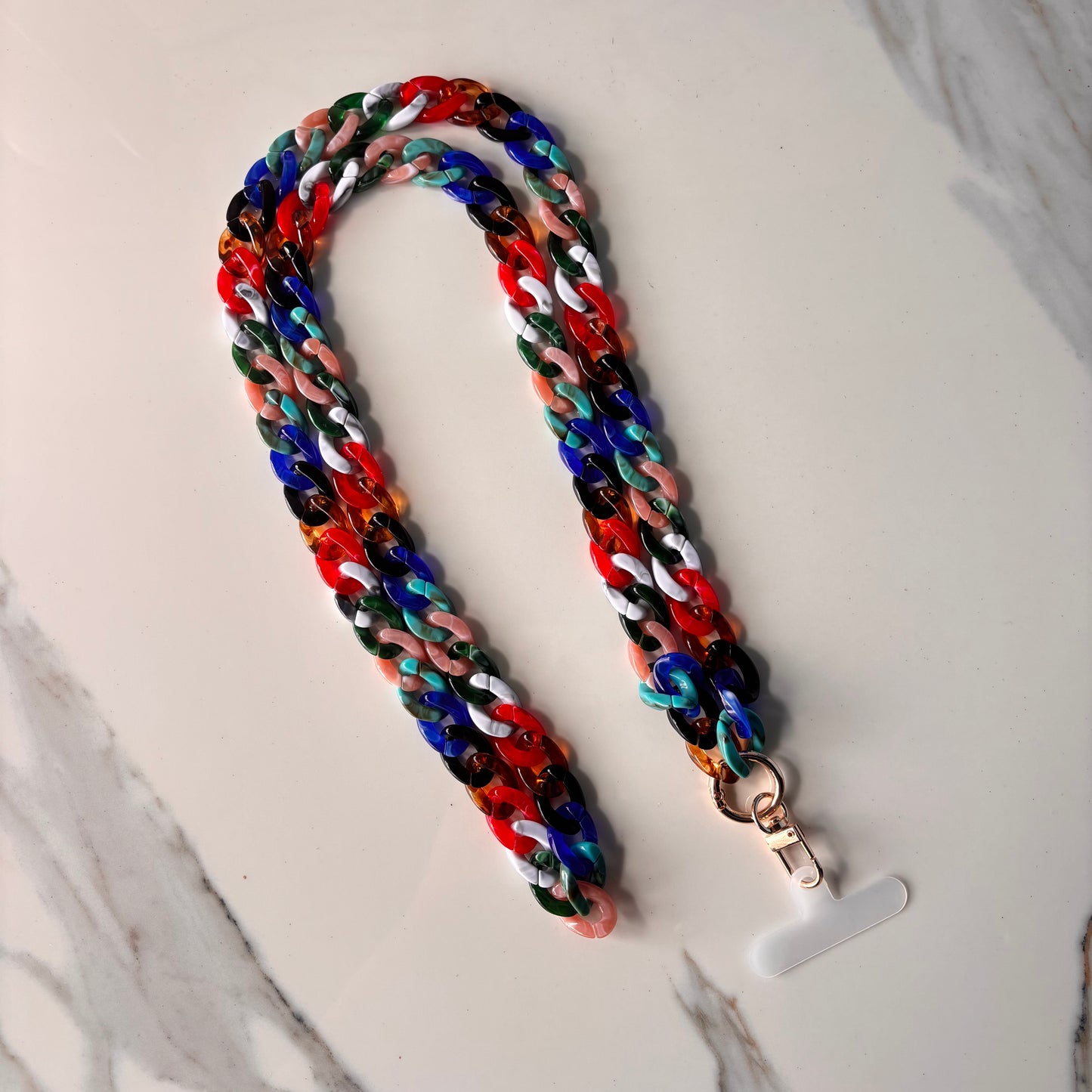 Correa para celular hands free de cadena de plástico colores