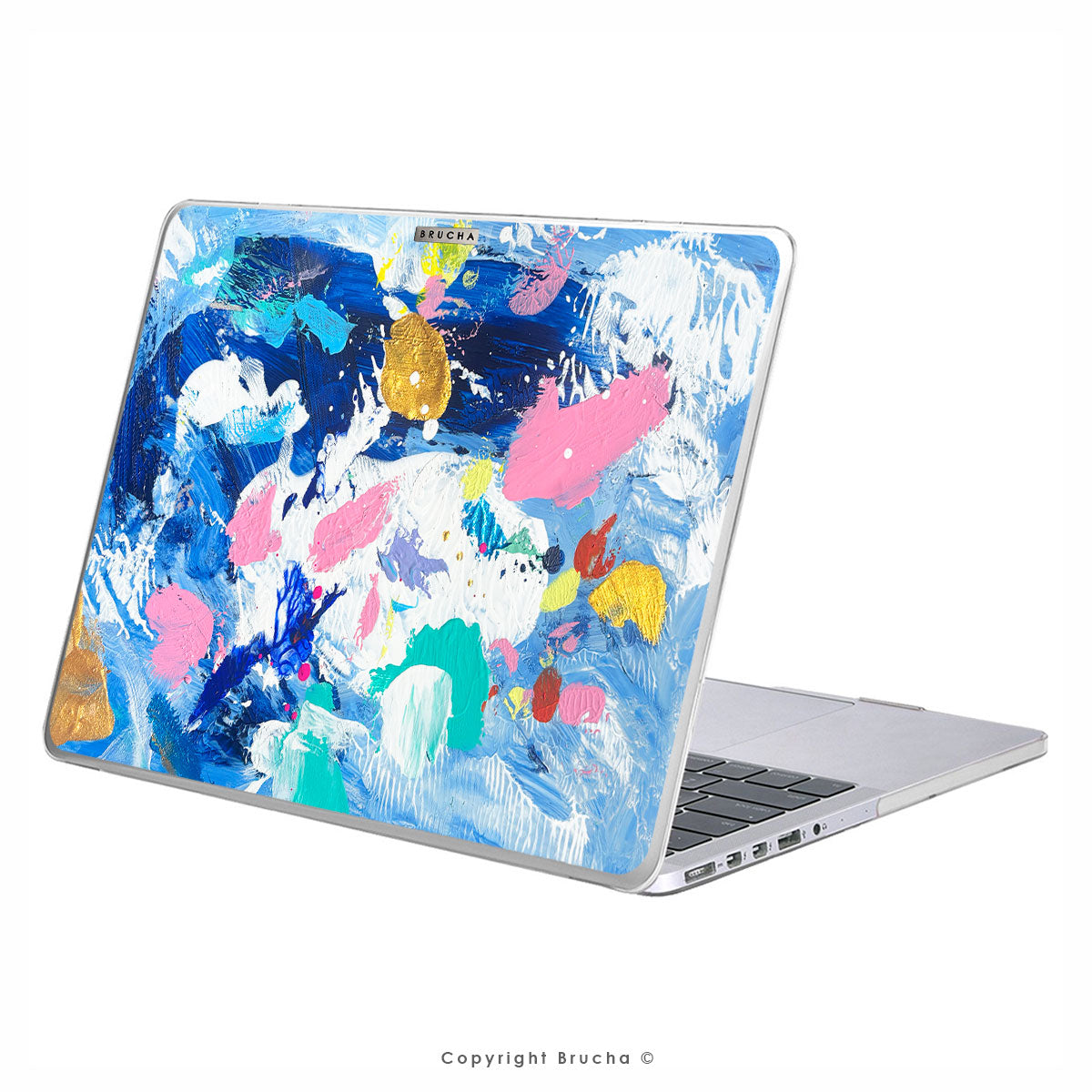 Funda ultra protectora para MacBook pintada a mano pieza única - Dallas