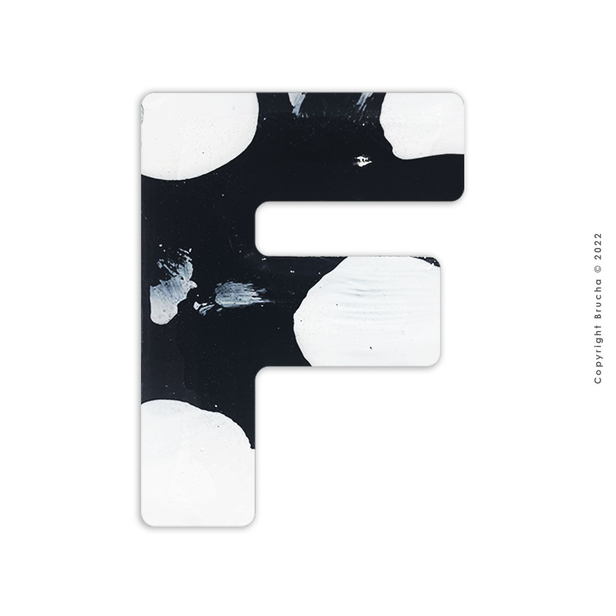 F -B&W colección sticker