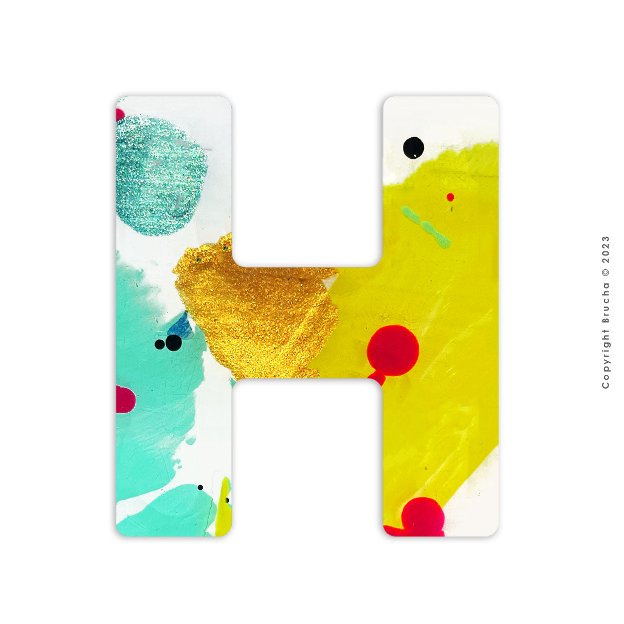 H-pieza única sticker