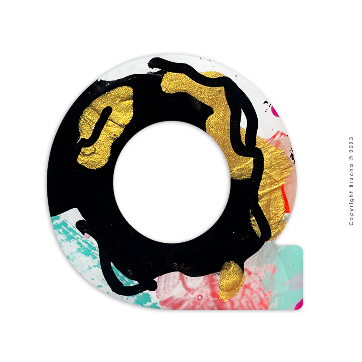 Q -pieza única sticker