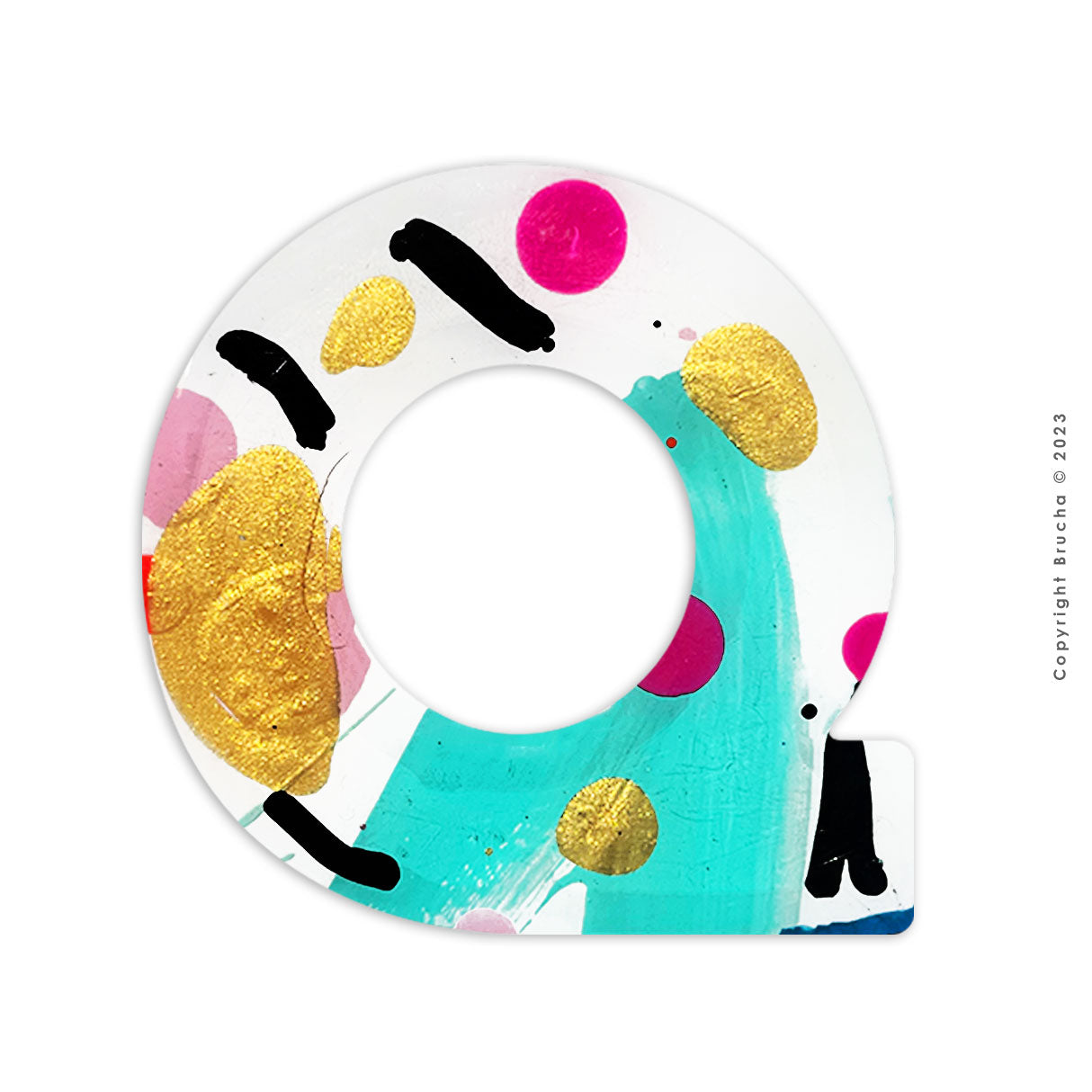 Q -pieza única sticker