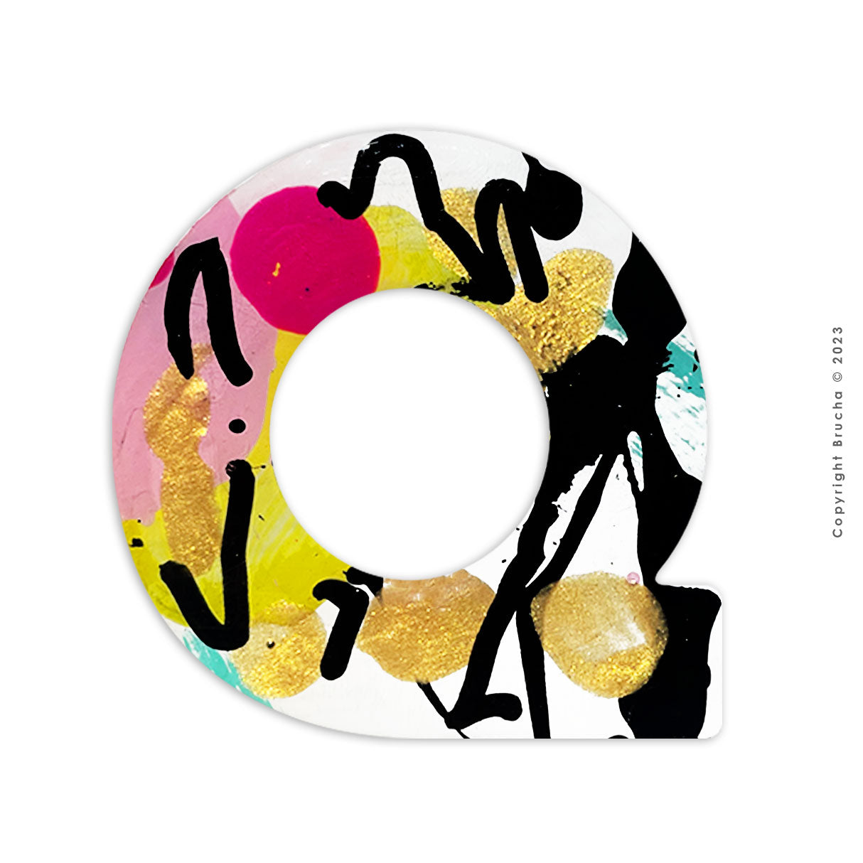 Q -pieza única sticker