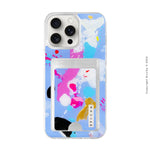 Funda Impact con cartera pintada a mano para iPhone 15 Pro Max- Aveline