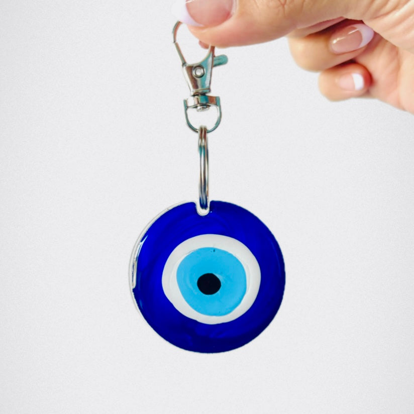 Llavero pintado a mano doble vista pieza única - Gracias Vida