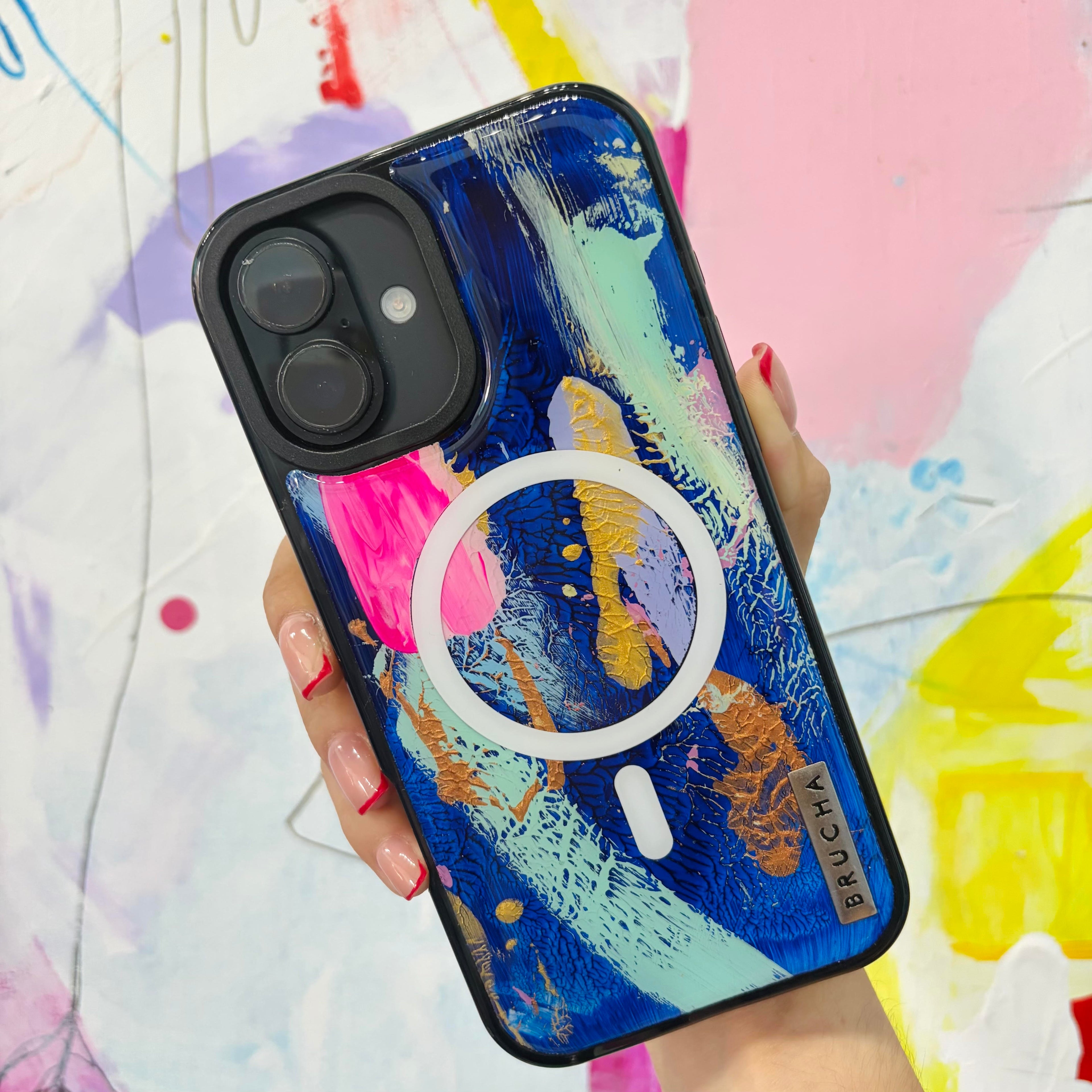 Funda ultra protectora pintada a mano para iPhone 16 Plus - Kech