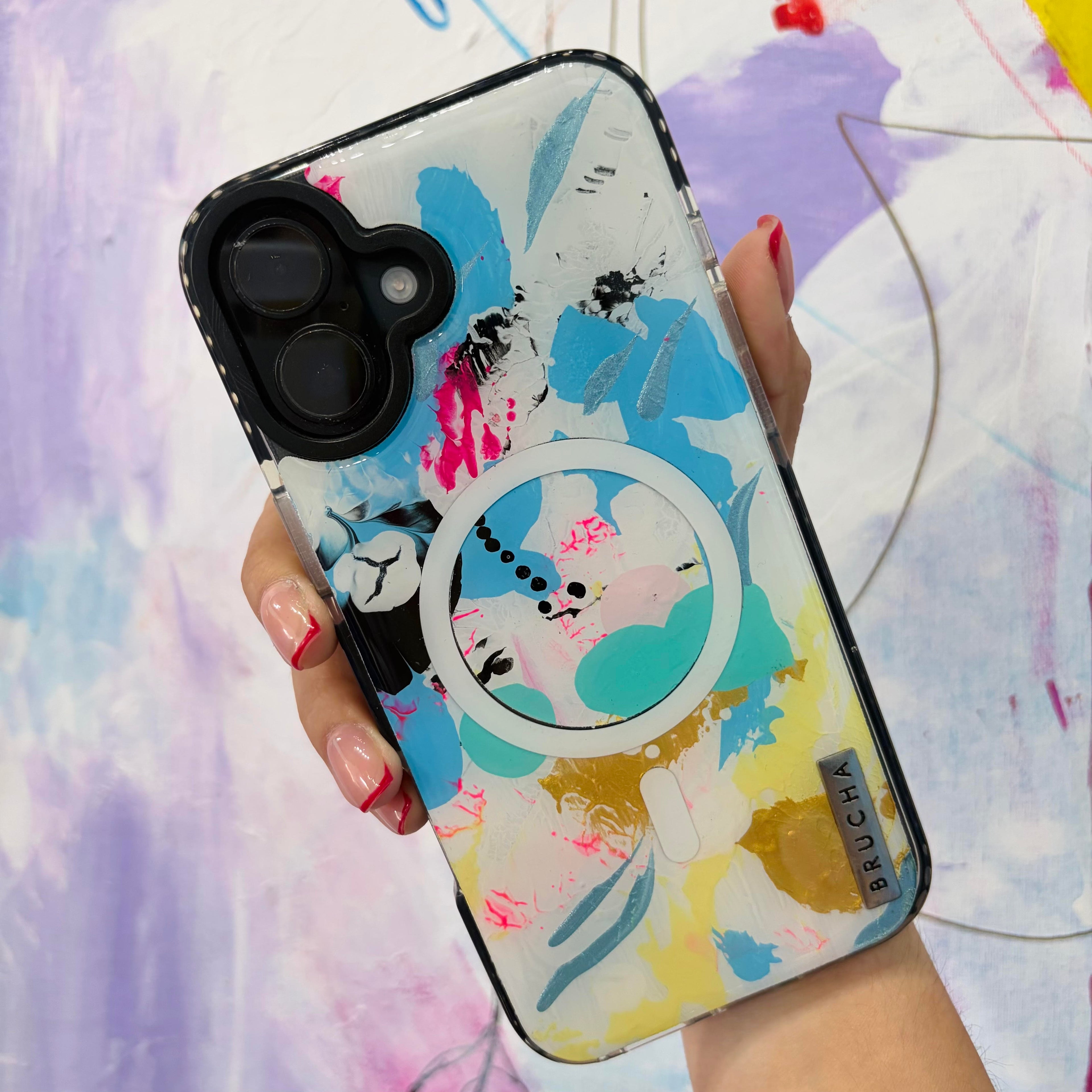 Funda ultra protectora pintada a mano para iPhone 16 Plus - Bali