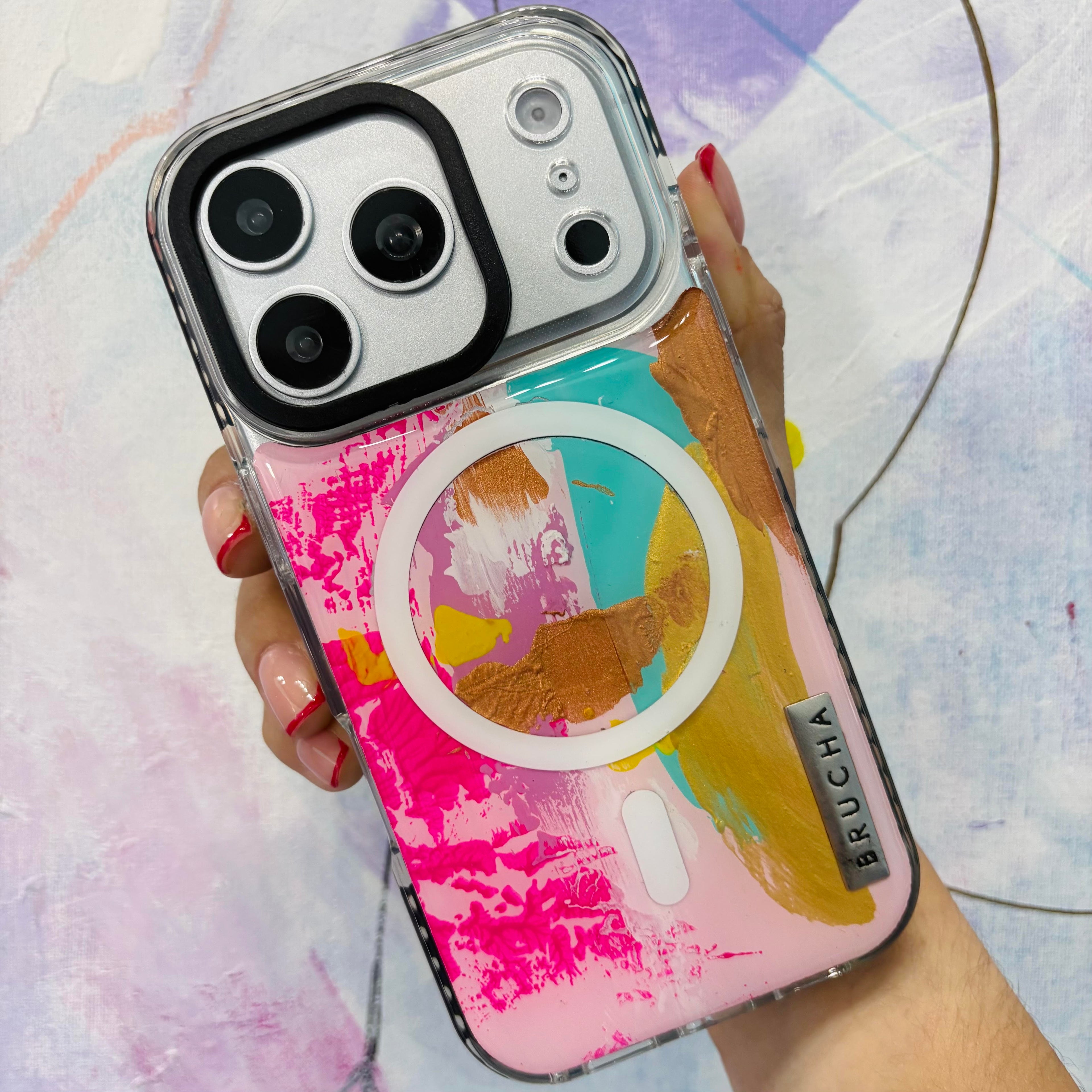 Funda Magsafe ultra protectora pintada a mano para iPhone 17 Pro - Liech