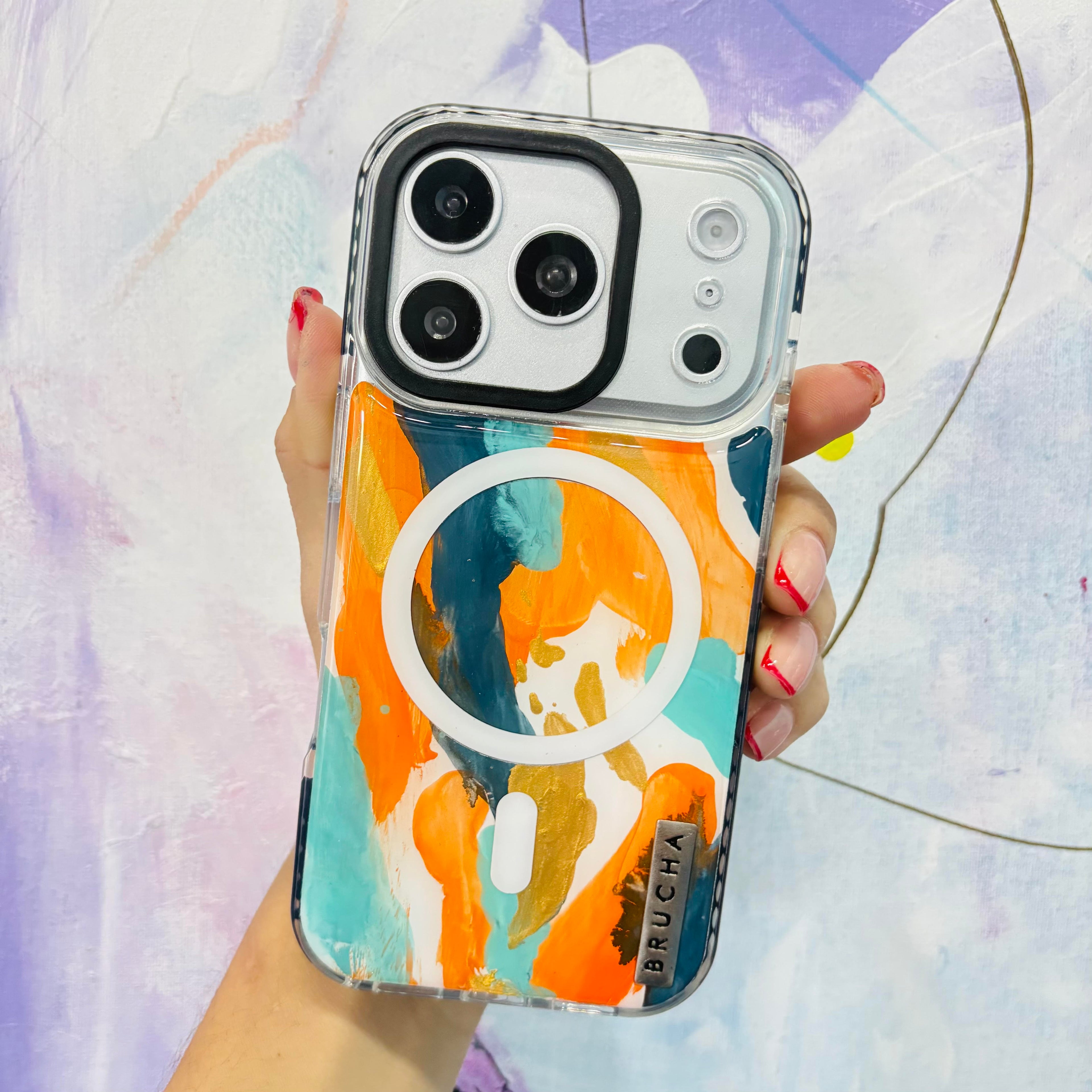 Funda Magsafe ultra protectora pintada a mano para iPhone 17 Pro - Mali