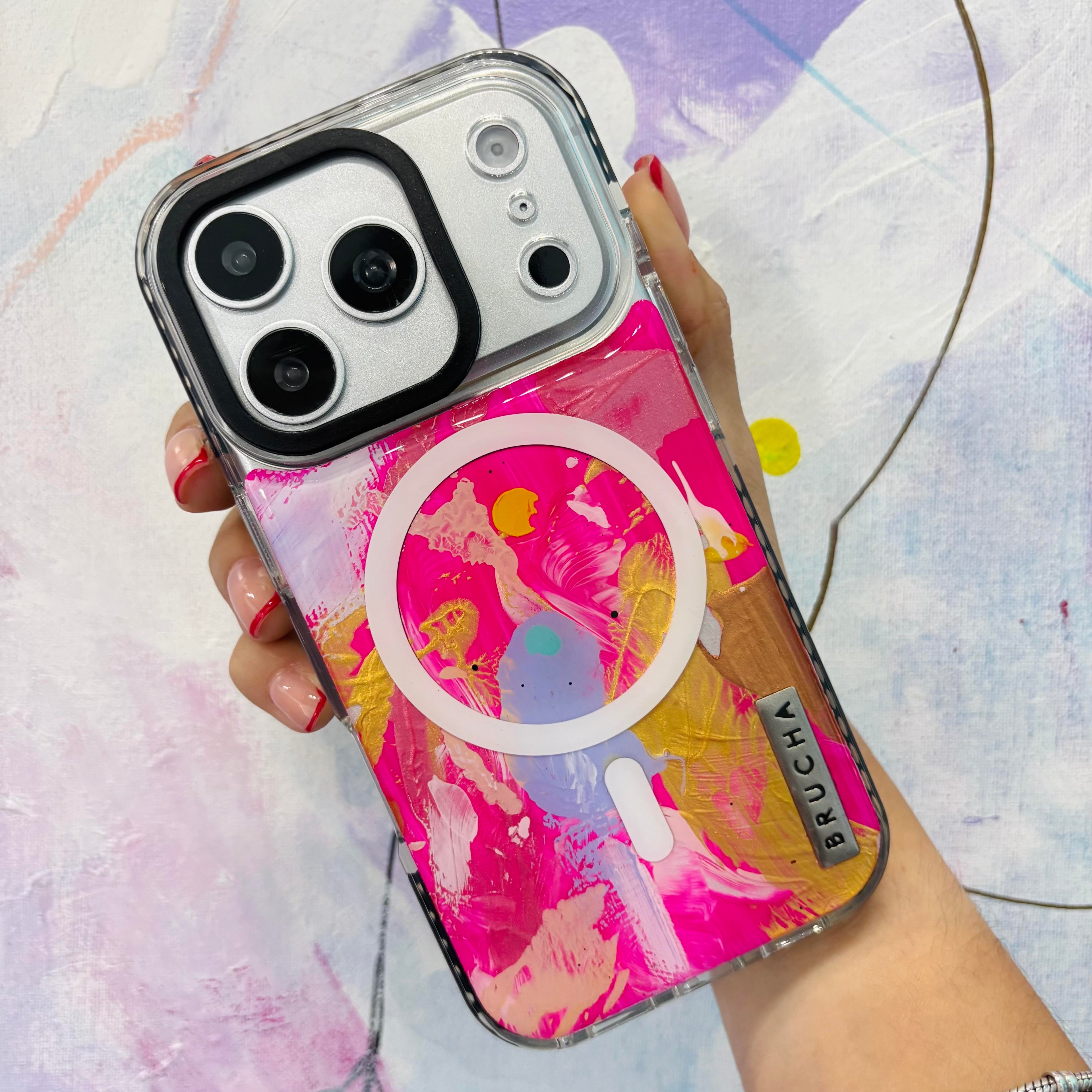 Funda Magsafe ultra protectora pintada a mano para iPhone 17 Pro - Doha