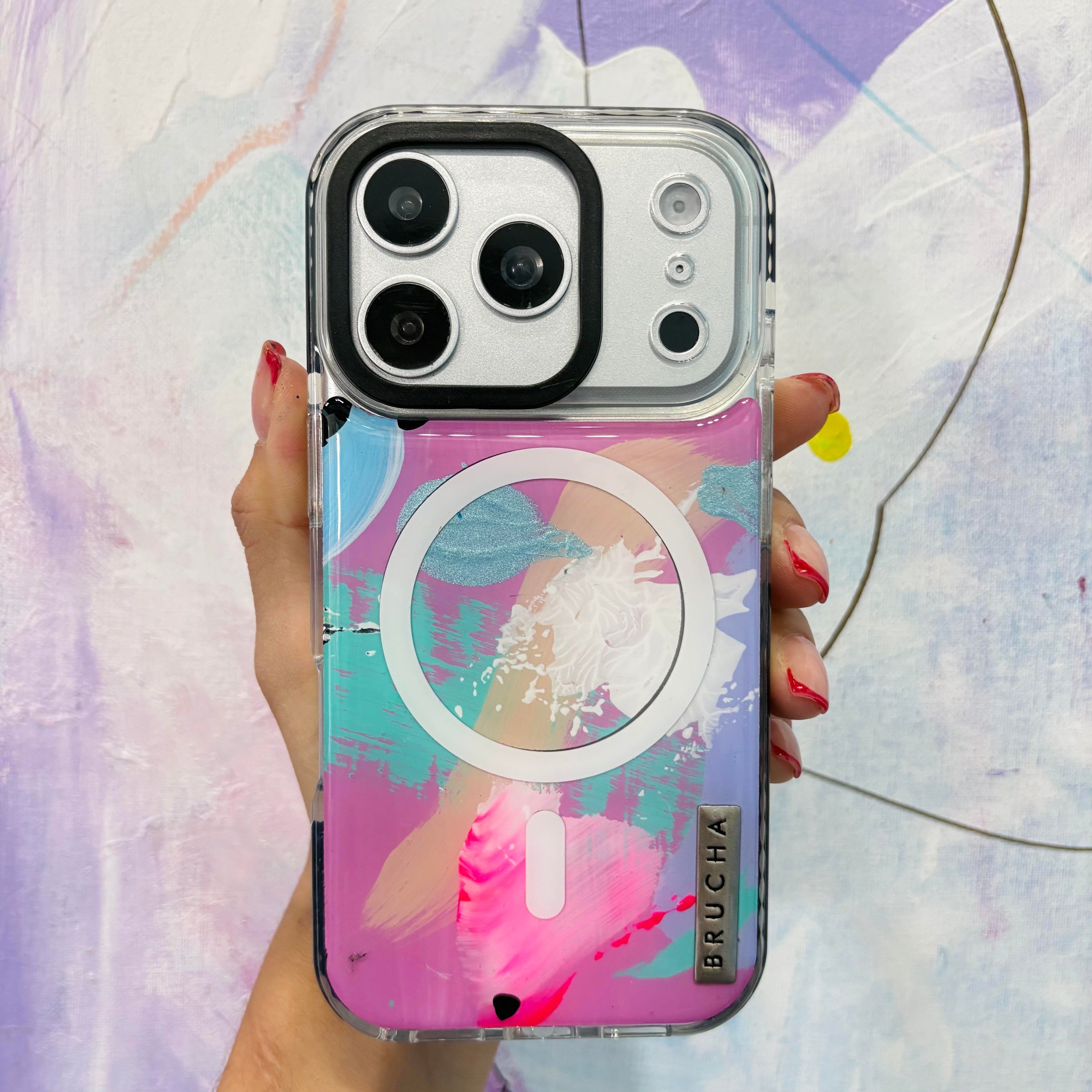 Funda Magsafe ultra protectora pintada a mano para iPhone 17 Pro - Brunei