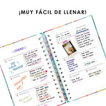 Agenda, planificador mensual y semanal, organizador, diario, metas modelo: Luca