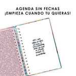 Agenda, planificador mensual y semanal, organizador, diario, metas modelo: Luca