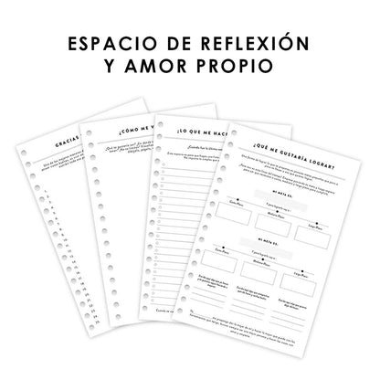 Agenda, planificador mensual y semanal, organizador, diario, metas modelo: Petra