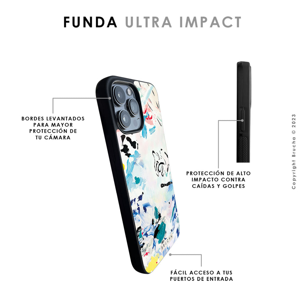Funda para iPhone ultra resistente impresa con Print original de Brucha - Nápoles