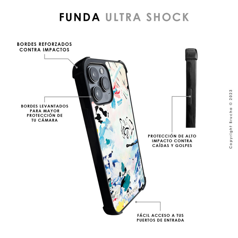 Funda para iPhone ultra resistente impresa con Print original de Brucha - Nápoles