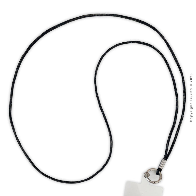 Correa para celular desmontable hands-free de brillos negros