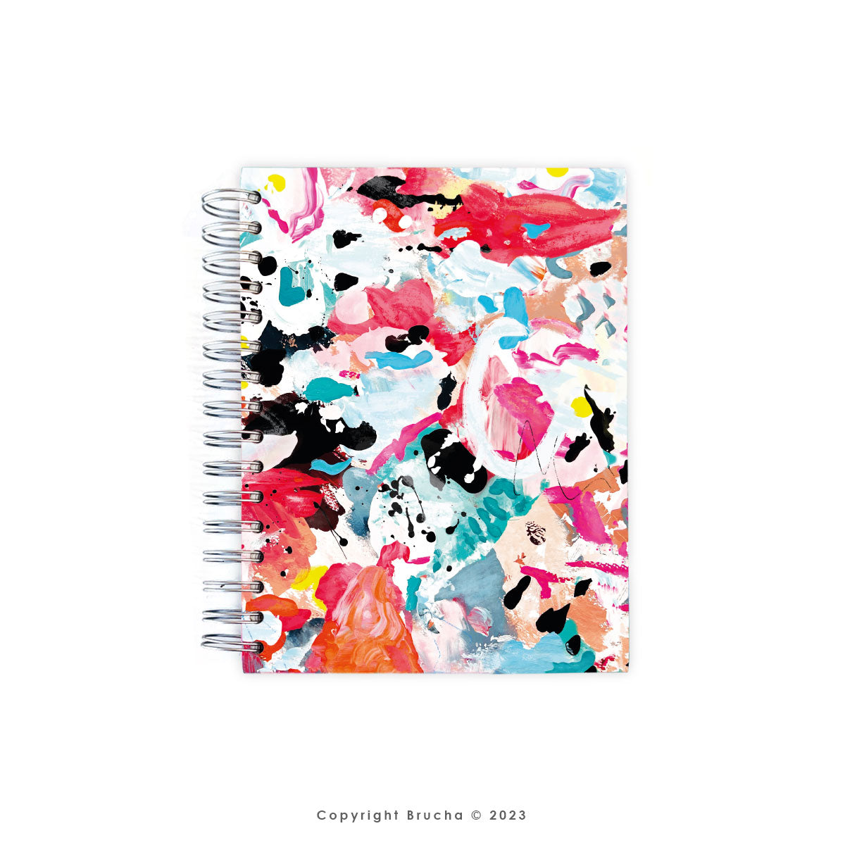 Agenda, planificador mensual y semanal, organizador, diario, metas modelo: Coral