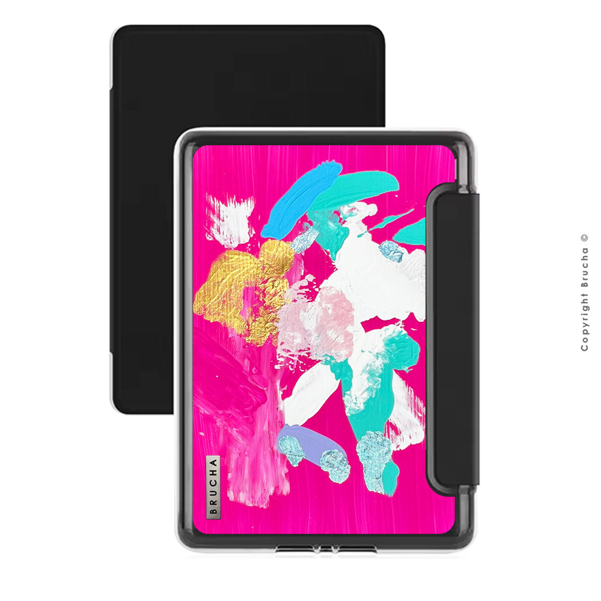 Funda ultra protectora para Kindle con tapa protectora de pantalla pintada a mano pieza única - Blush