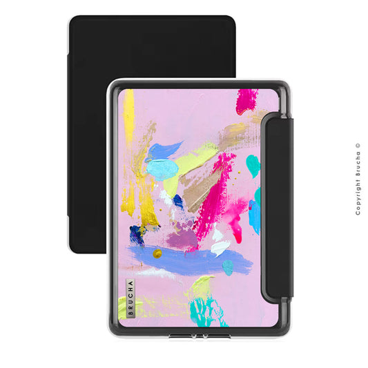 Funda ultra protectora para Kindle con tapa protectora de pantalla pintada a mano pieza única - Orwell
