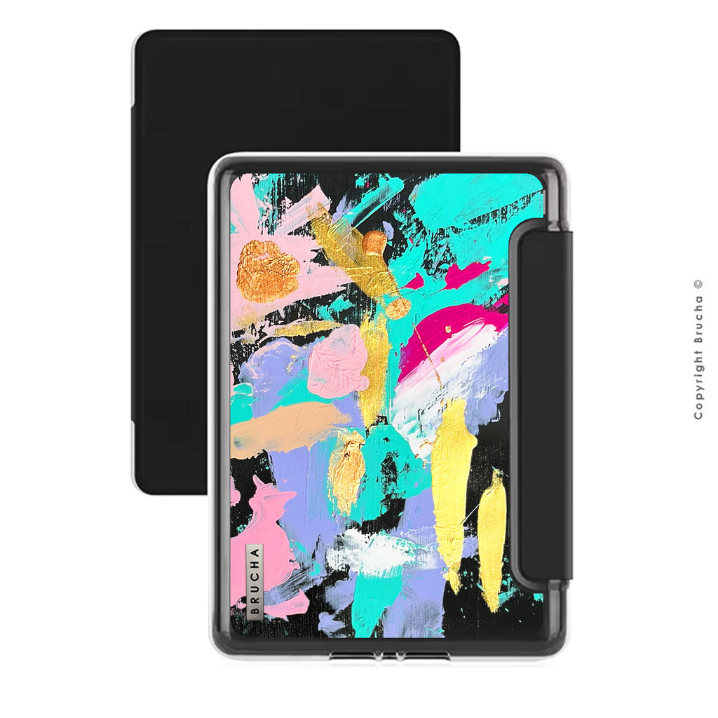 Funda ultra protectora para Kindle con tapa protectora de pantalla pintada a mano pieza única - Pinned
