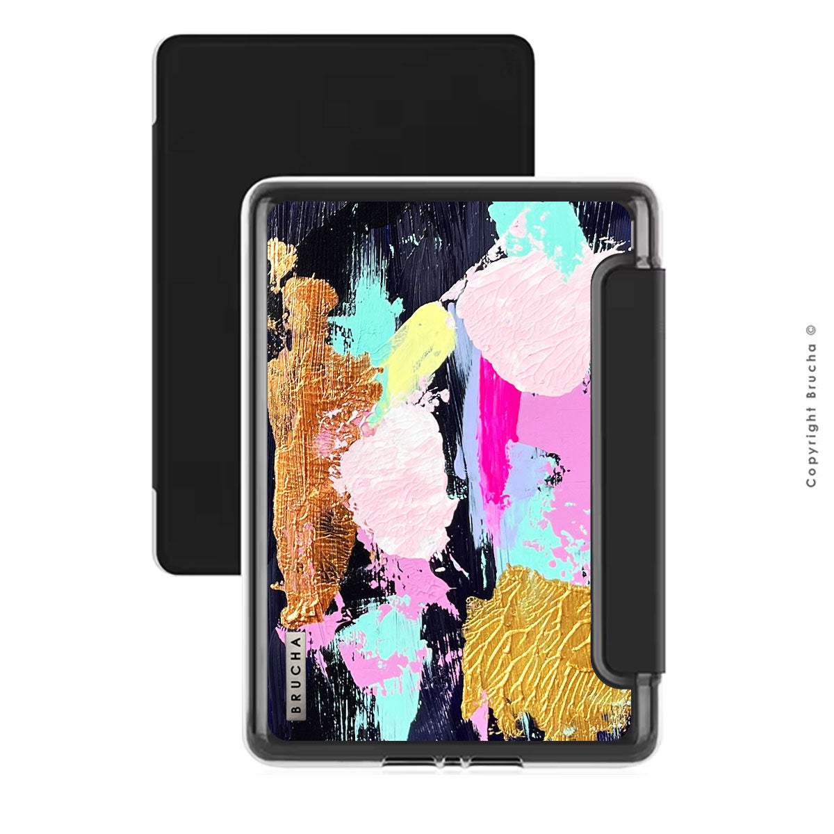 Funda ultra protectora para Kindle con tapa protectora de pantalla pintada a mano pieza única - Syra