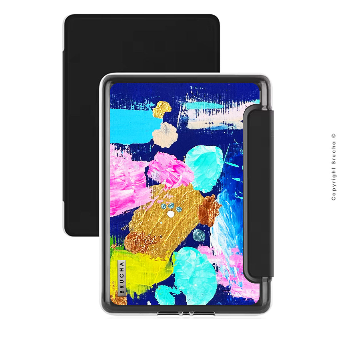 Funda ultra protectora para Kindle con tapa protectora de pantalla pintada a mano pieza única - Baku