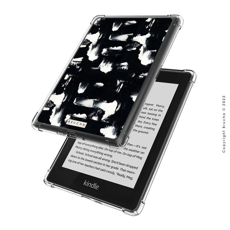 Funda ultra protectora para Kindle pintada a mano pieza única - Pared Negra