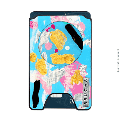 Cartera MagSafe con phone holder incluido handpainted - Frida