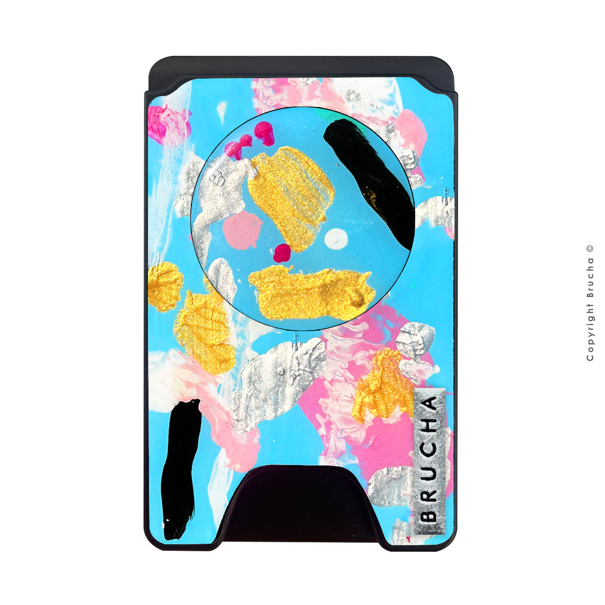 Cartera MagSafe con phone holder incluido handpainted - Frida
