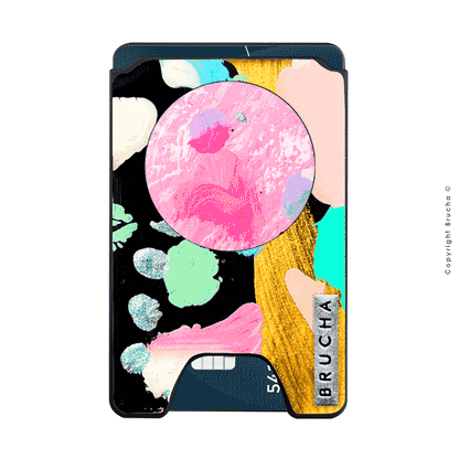 Cartera MagSafe con phone holder incluido handpainted - Jenna