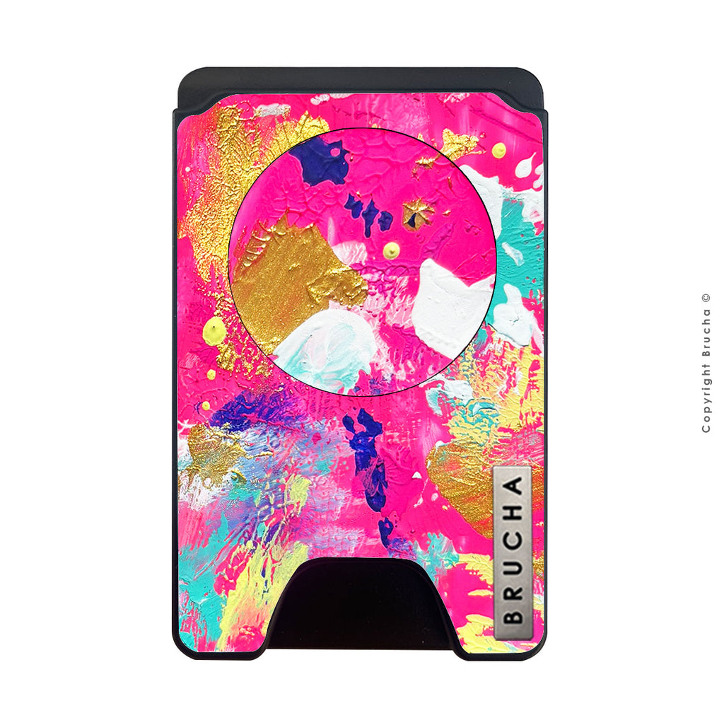 Cartera MagSafe con phone holder incluido handpainted - Halo