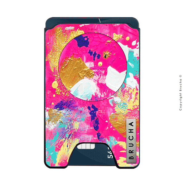 Cartera MagSafe con phone holder incluido handpainted - Halo