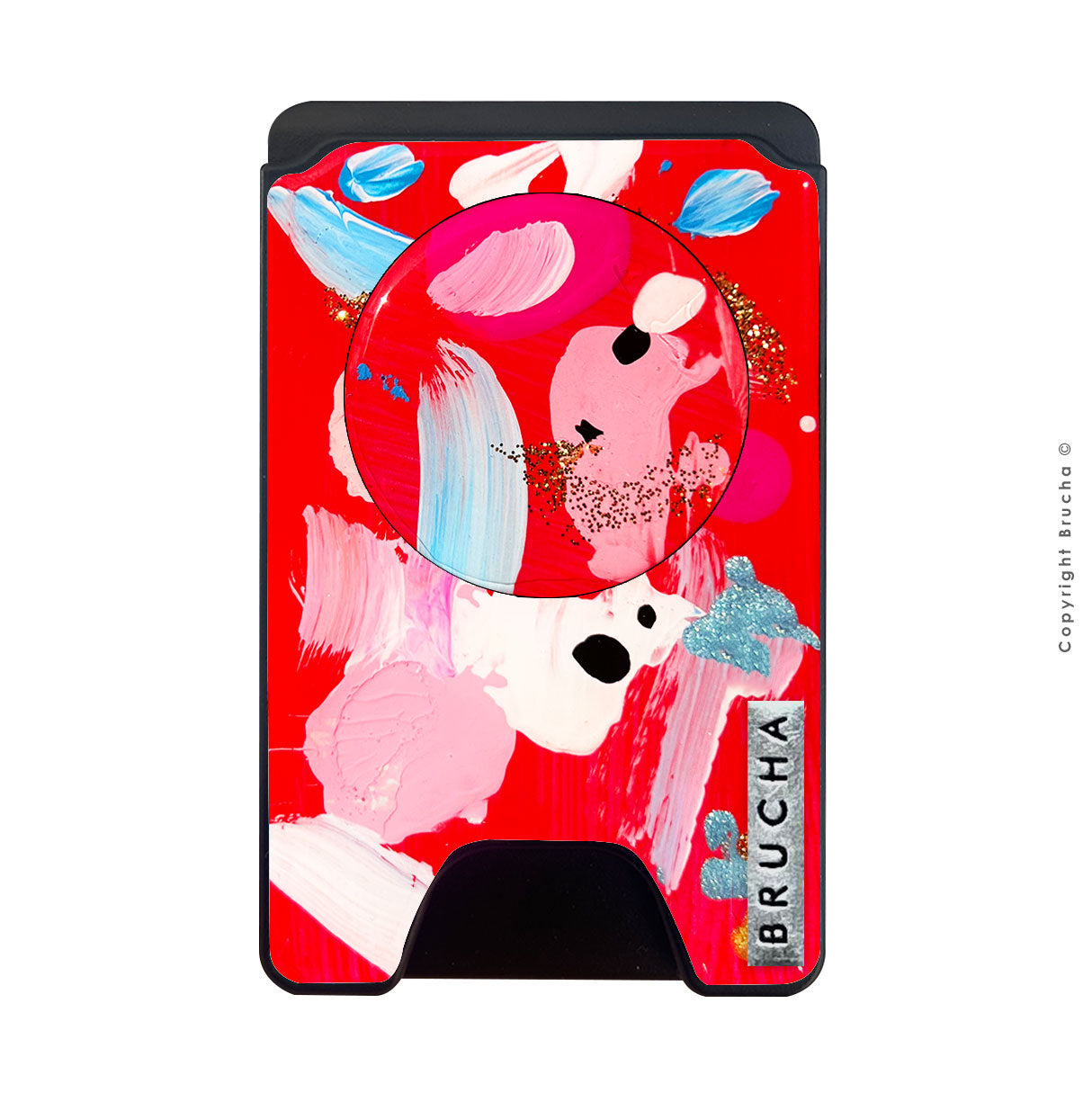 Cartera MagSafe con phone holder incluido handpainted - Mission