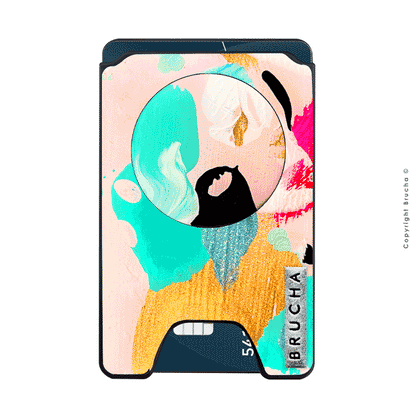 Cartera MagSafe con phone holder incluido handpainted - Cleo